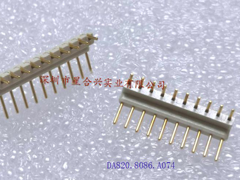 1.778mm - 1X10PIN 0.46X10.8mm 90度镀金排针