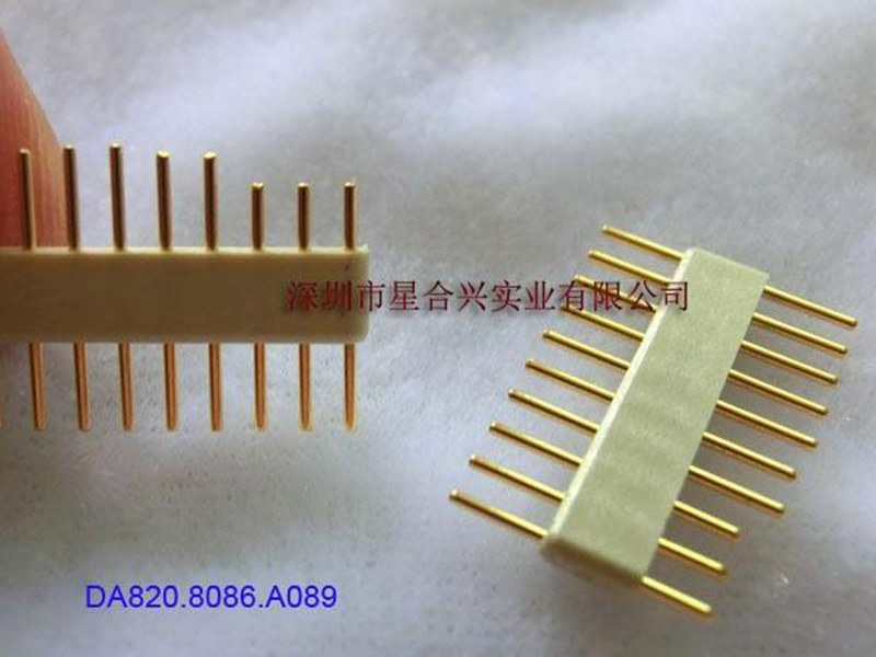1.78mm - 10pin 0.51mm磷青铜镀金插针