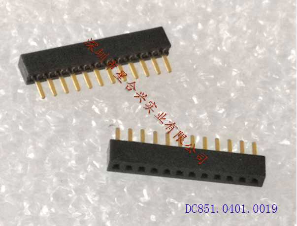 2.00mm  方针大小：12PIN排母针 / DC851.0401.0019