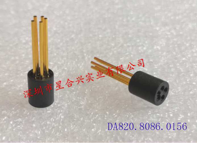 5PIN 圆管测试座(2.54) 长19.85mm